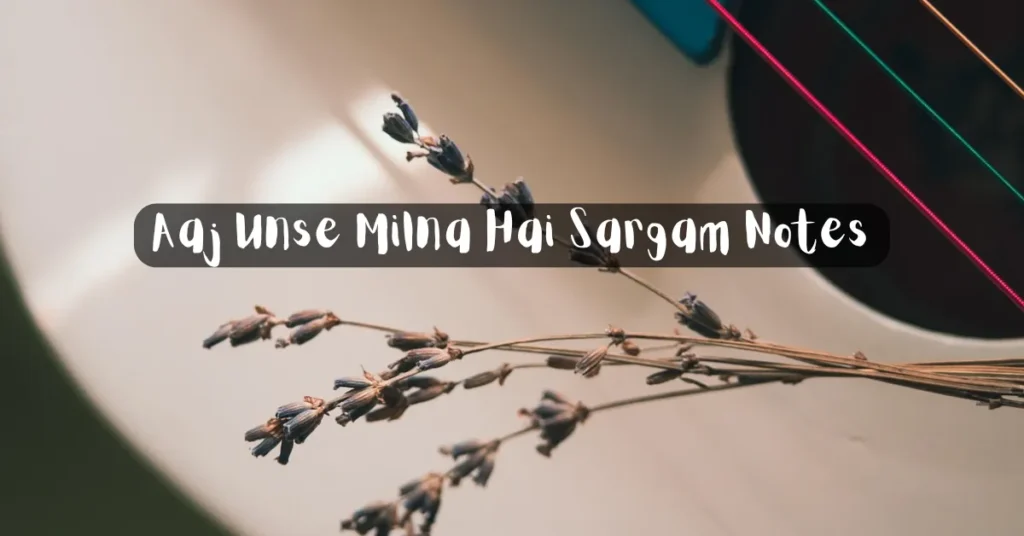 Aaj Unse Milna Hai Sargam Notes