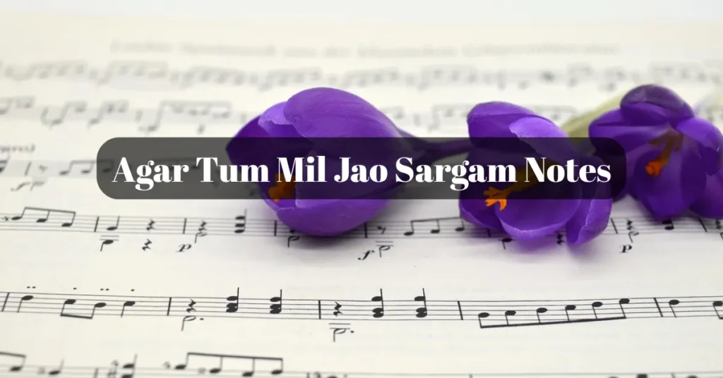 Agar Tum Mil Jao Sargam Notes