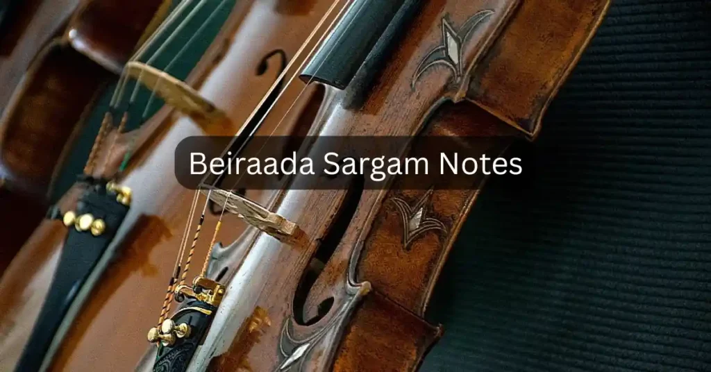 Beiraada Sargam Notes
