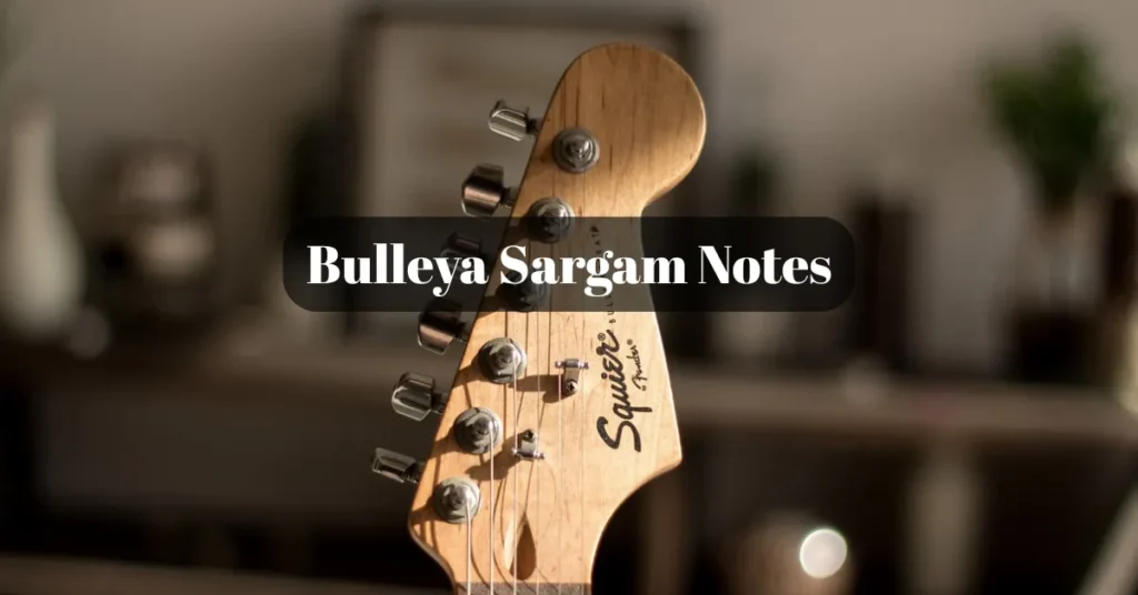 Bulleya Sultan Sargam Notes
