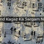 Chand Kagaz Ka Sargam Notes