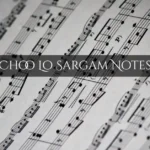 Choo Lo Sargam Notes
