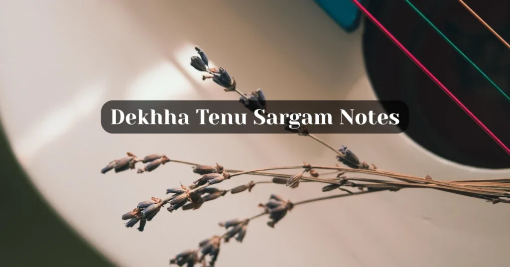 Dekhha Tenu Sargam Notes