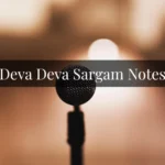 Deva Deva Sargam Notes