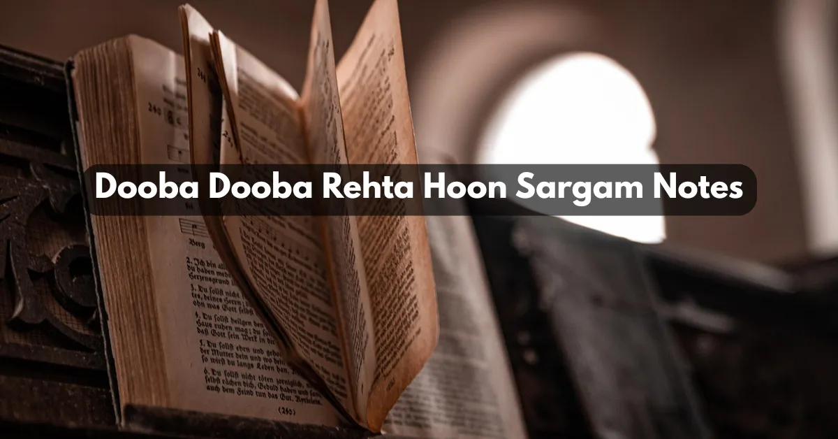 Dooba Dooba Rehta Hoon Sargam Notes