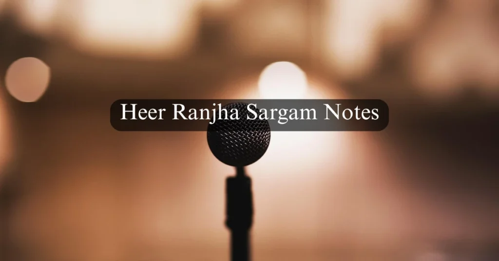 Heer Ranjha Sargam Notes