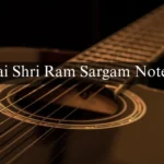 Jai Shri Ram Sargam Notes