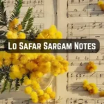 Lo Safar Sargam Notes