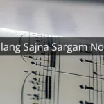 Malang Sajna Sargam Notes