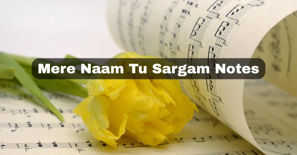 Mere Naam Tu Sargam Notes