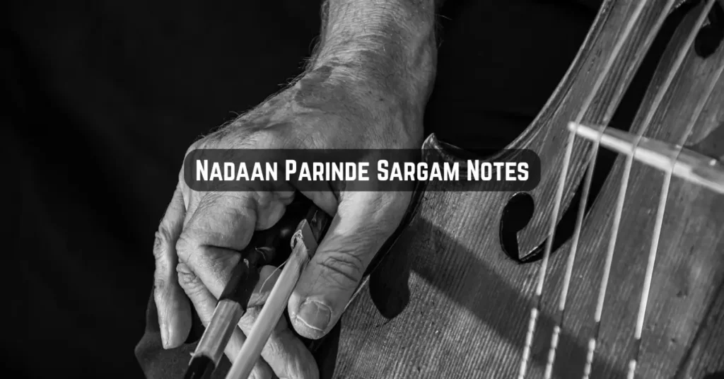 Nadaan Parinde Sargam Notes