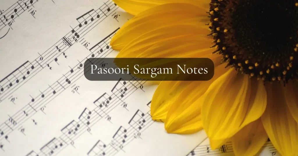 Pasoori Sargam Notes