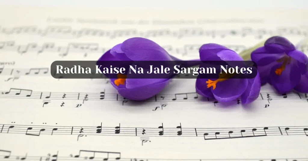 Radha Kaise Na Jale Sargam Notes