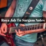 Roya Jab Tu Sargam Notes