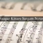 Saagar Kinare Sargam Notes