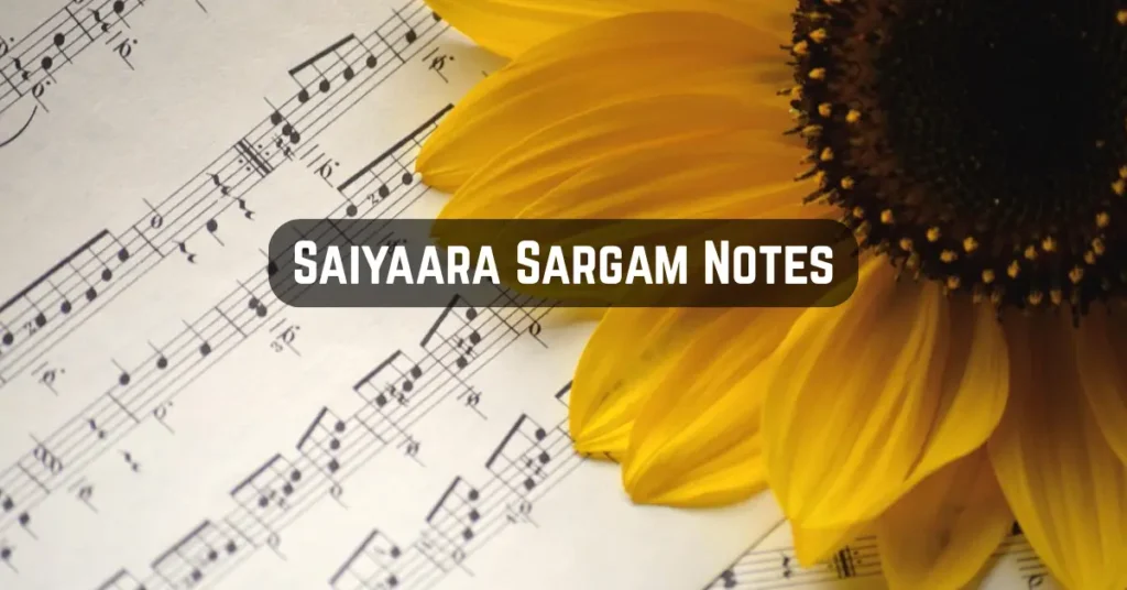 Saiyaara Ek Tha Tiger Sargam Notes