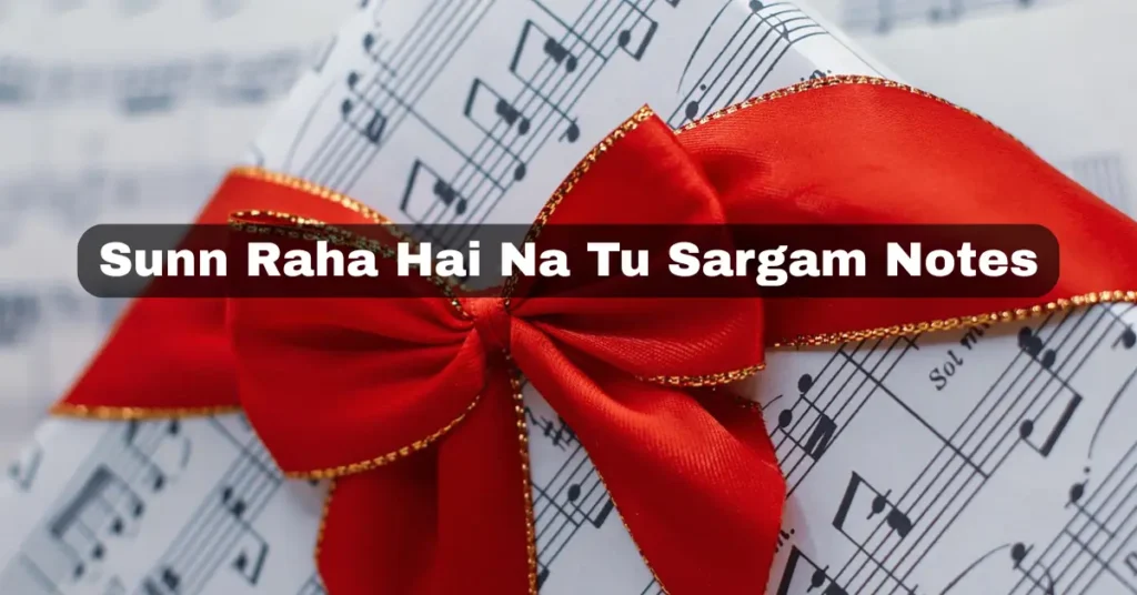 Sunn Raha Hai Na Tu Sargam Notes