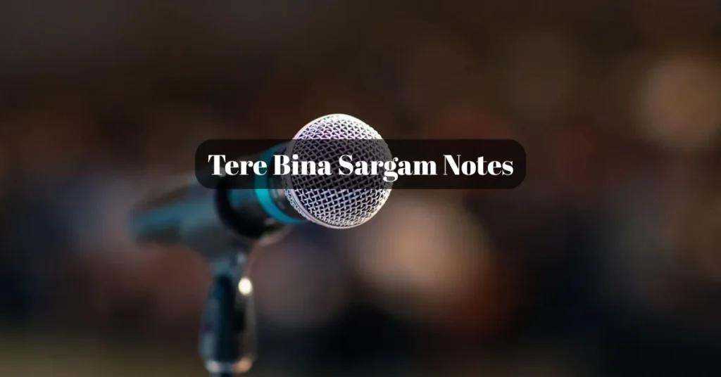Tere Bina Sargam Notes