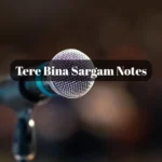 Tere Bina Sargam Notes