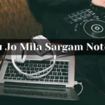 Tu Jo Mila Sargam Notes