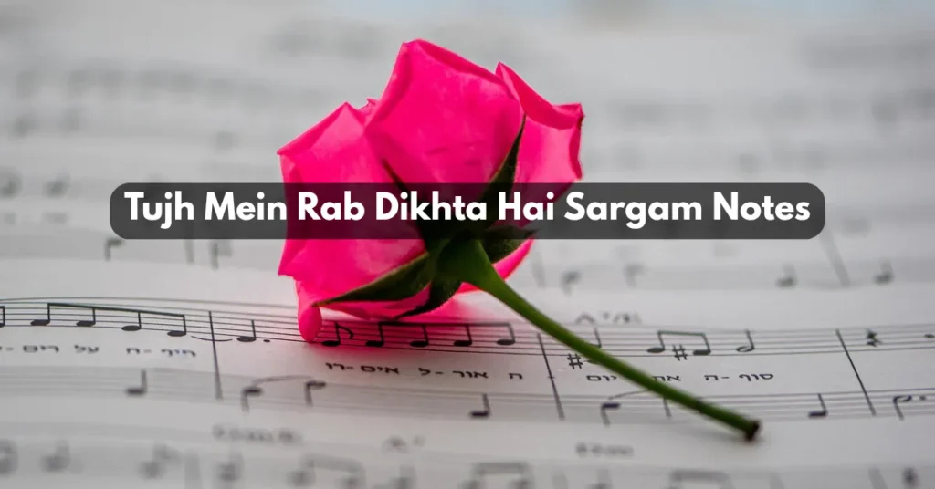 Tujh Mein Rab Dikhta Hai Sargam Notes