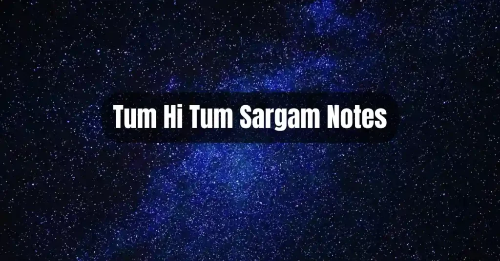 Tum Hi Tum Sargam Notes