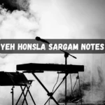 Yeh Honsla Sargam Notes