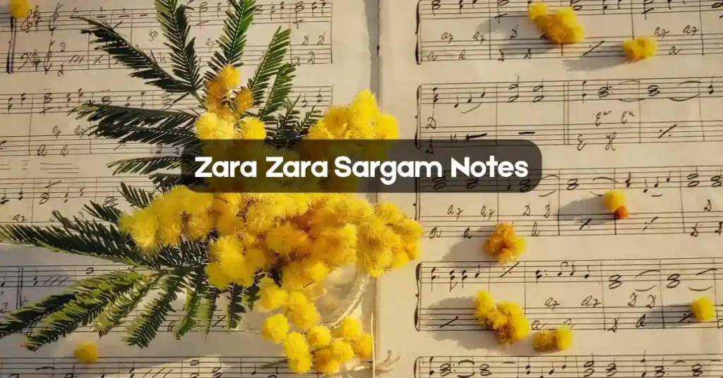 Zara Zara Sargam Notes